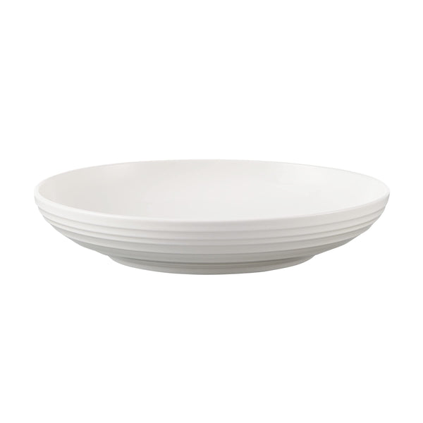 White Bone China Pasta Bowls (Set of 4)