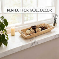 White Wooden Dough Bowl (Set of 10)