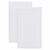 White Turkish Cotton Bath Mat (Set of 2)