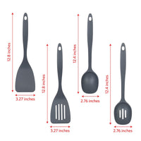 Grey Nonstick Kitchen Utensils (Set of 8)