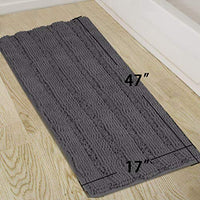 Charcoal Chenille Bath Rug