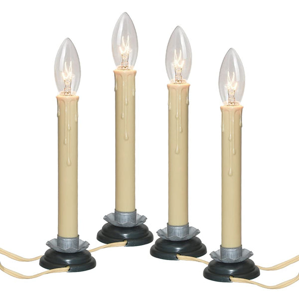 Ivory Electric Window Candles (Set of 4)