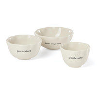 White Porcelain Nesting Bowls (Set of 3)