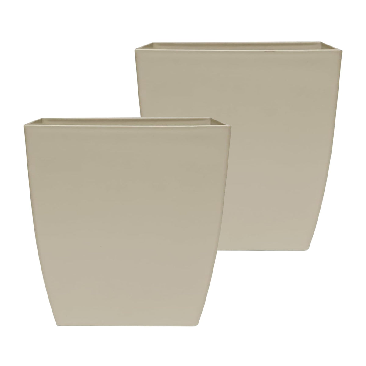 Beige Square Planter (Set of 2)