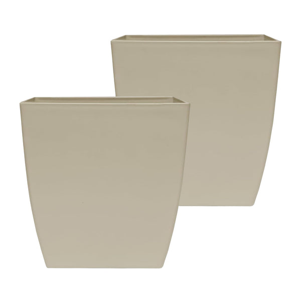 Beige Square Planter (Set of 2)