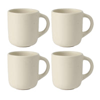 Sea Salt White Mugs (Set of 4)