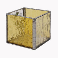 Leaf Stained Glass Candle Holder