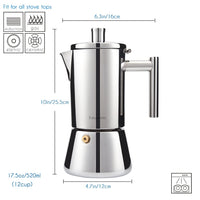 Steel Moka Espresso Pot