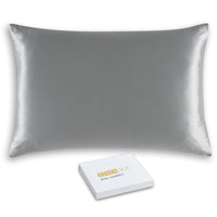 Iron Gray Silk Pillowcase