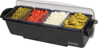 Black Garnish Tray with Dome