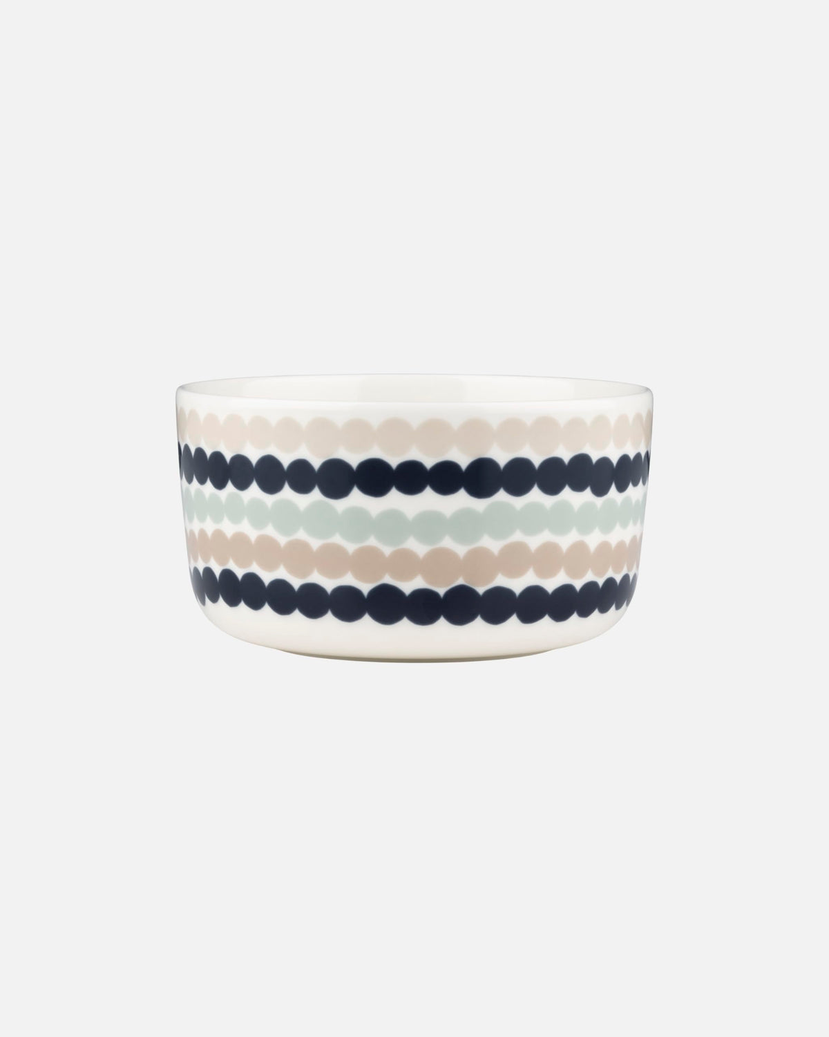 Beige & Green Stoneware Bowl