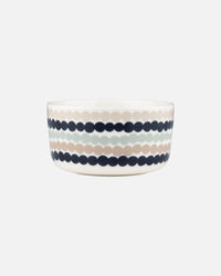 Beige & Green Stoneware Bowl