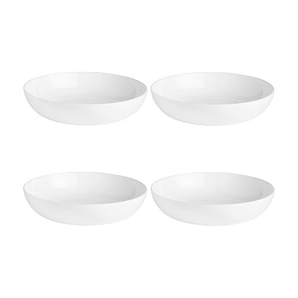 White Nevaeh Pasta Bowls (Set of 4)