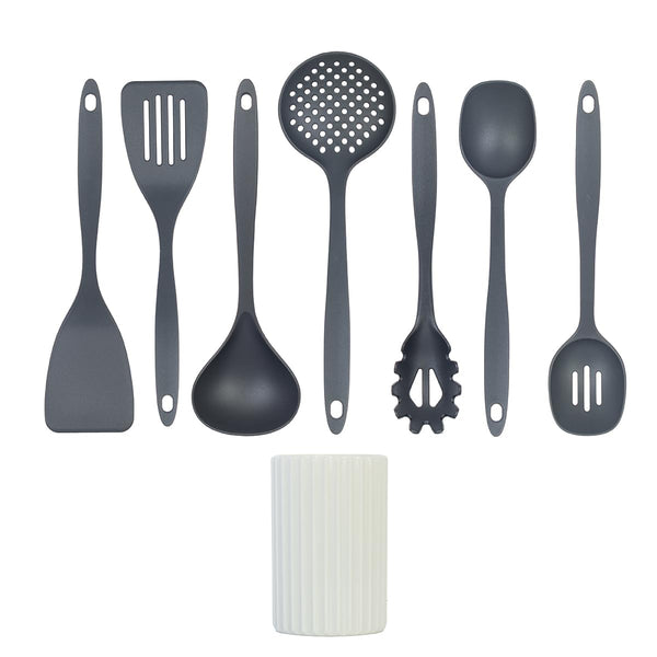 Grey Nonstick Kitchen Utensils (Set of 8)