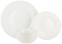 White Porcelain Dinnerware (Set of 18)