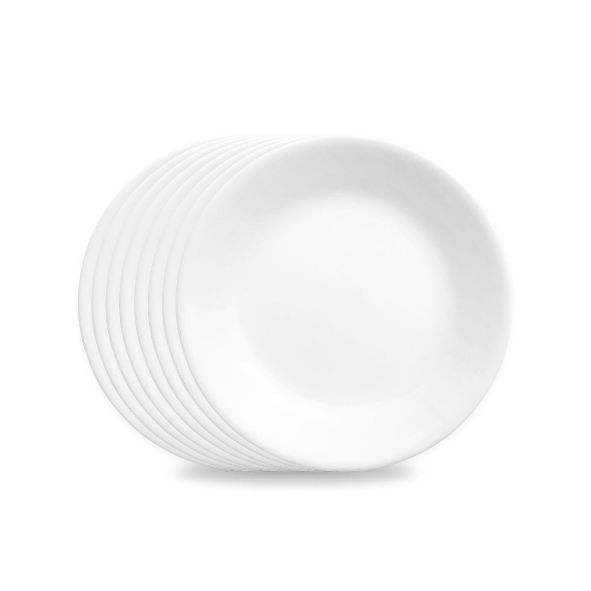 Round Glass Appetizer Plates (Set of 8)