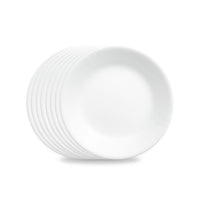 Round Glass Appetizer Plates (Set of 8)