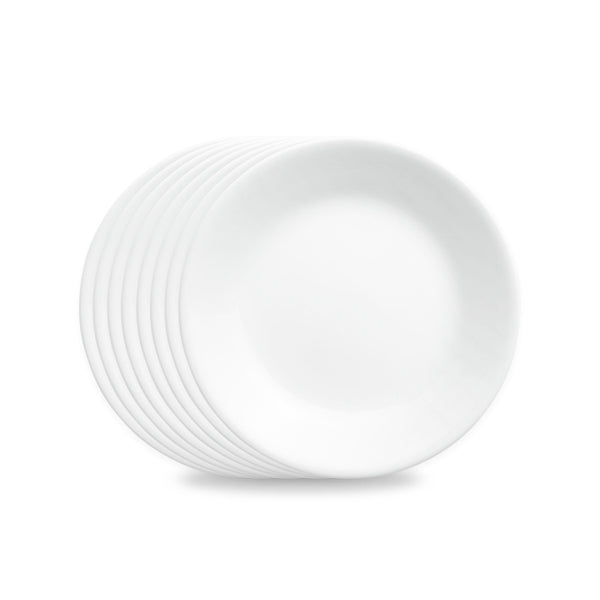 Round Glass Appetizer Plates (Set of 8)