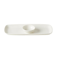 White Tray & Bowl Set