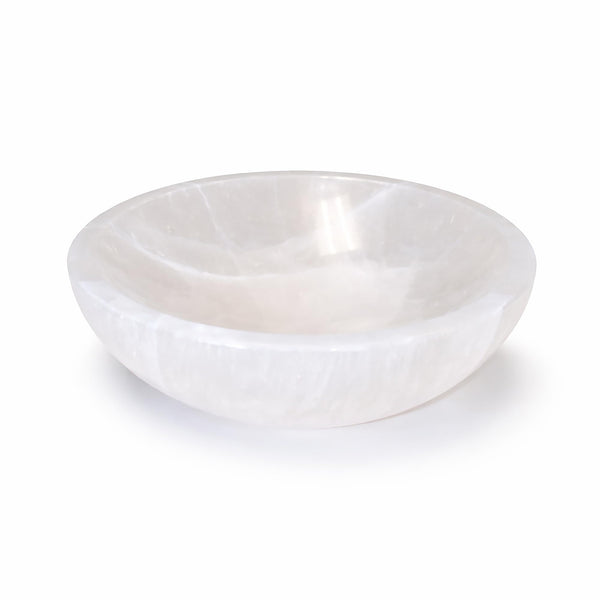White Selenite Smudge Bowl