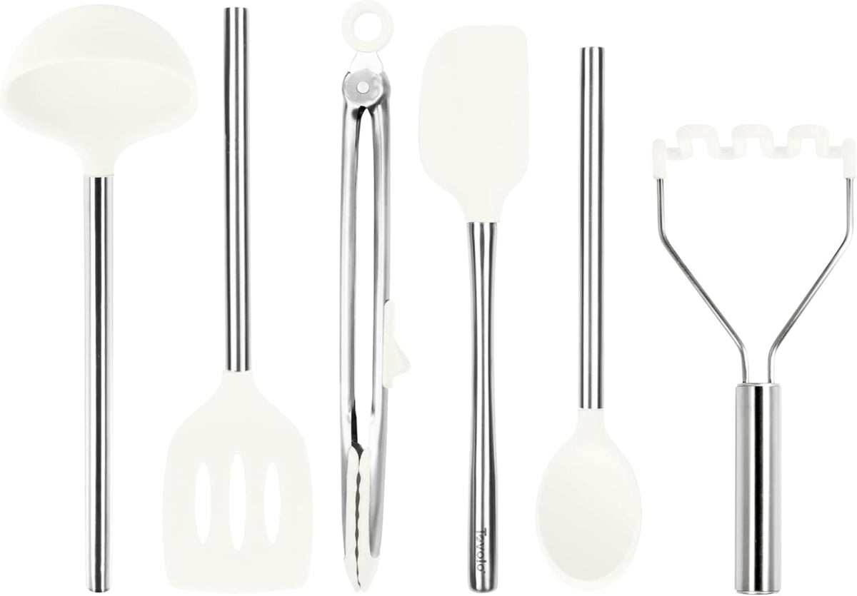 White Silicone Utensils (Set of 6)