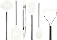 White Silicone Utensils (Set of 6)