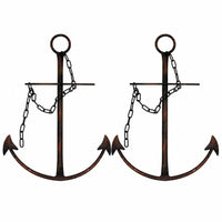 Black Anchor Wall Decor (Set of 2)
