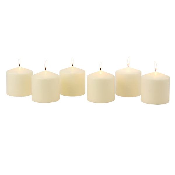 Ivory Pillar Candles (Set of 6)