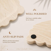 Travertine Scalloped Vanity Tray