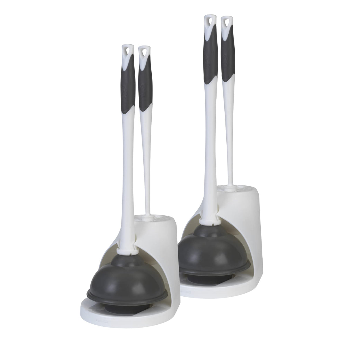 White Plunger & Bowl Brush (Set of 2)
