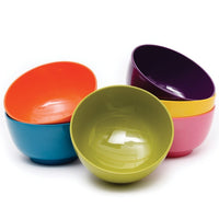Multicolor Melamine Bowls (Set of 6)