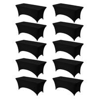 Black Fitted Tablecloths (Set of 10)