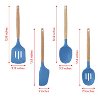Blue Silicone Utensils (Set of 8)