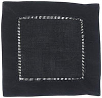 Black Linen Napkins (Set of 12)