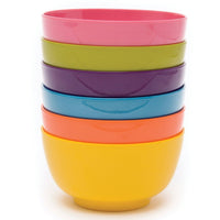 Multicolor Melamine Bowls (Set of 6)