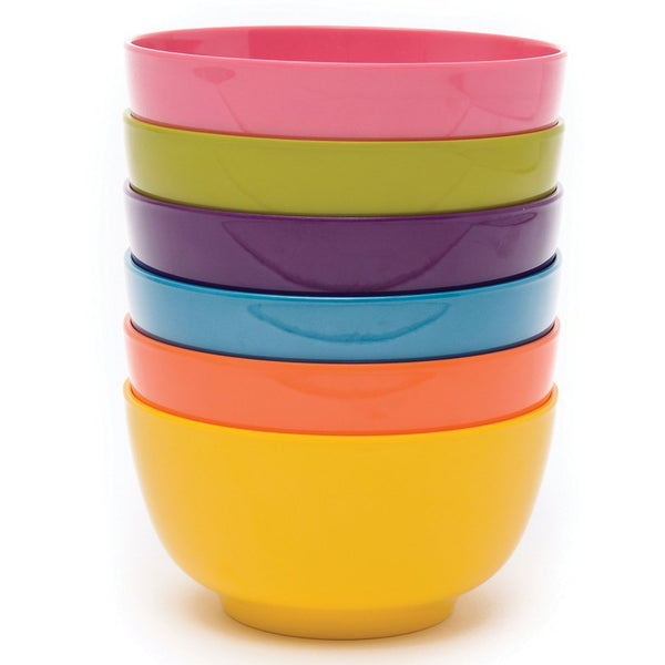 Multicolor Melamine Bowls (Set of 6)