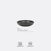 Black Glaze Pasta Bowls (Set of 4)