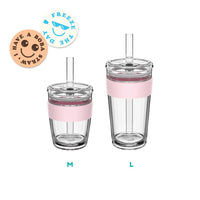 Glass Cold Cup with Lid