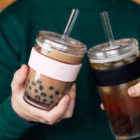 Glass Cold Cup with Lid