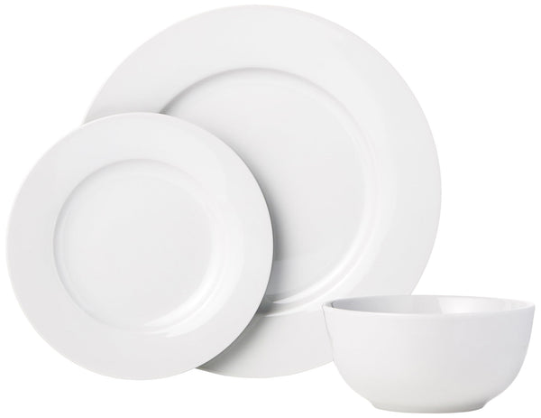 White Porcelain Dinnerware (Set of 18)