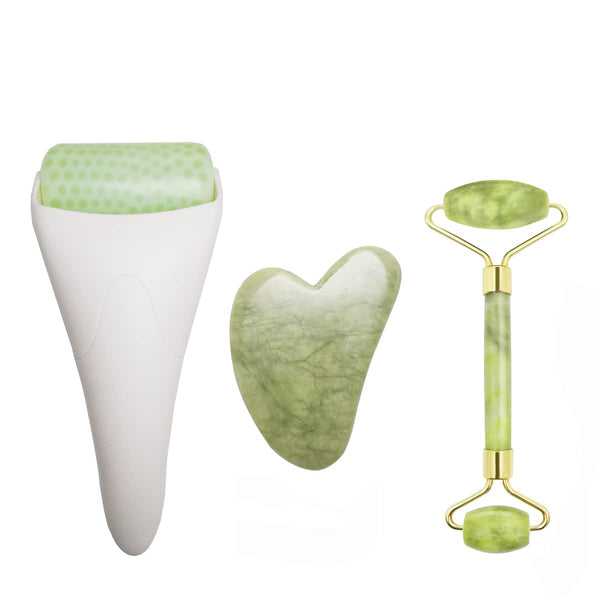 White Jade Roller & Gua Sha Set