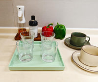 Green Square Tray (Set of 3)