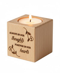 Wood Memorial Candle Holder (Set of 10)
