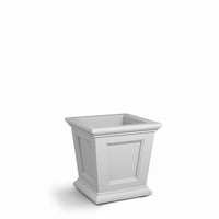White Self-Watering Planter