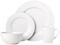 White Porcelain Dinnerware (Set of 16)