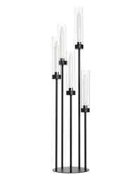 Matte Black 5-Arm Candelabra