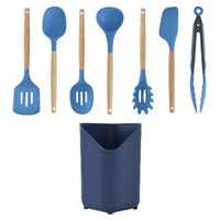 Blue Silicone Utensils (Set of 8)