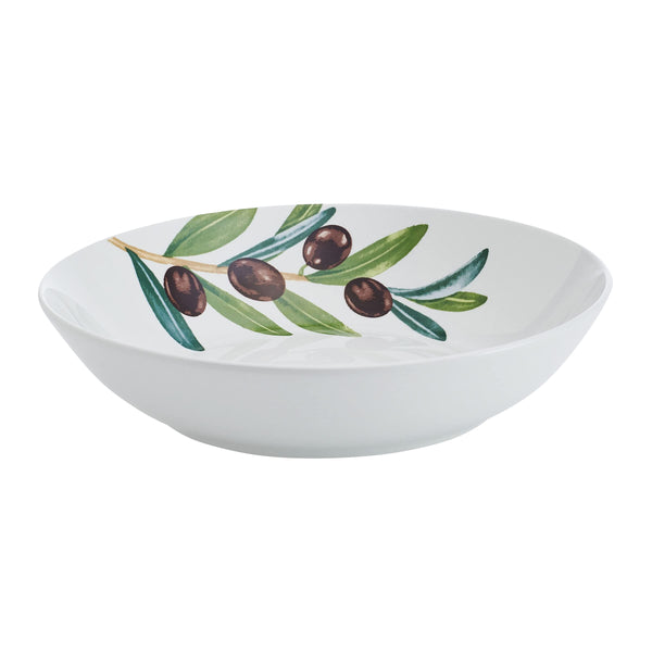 White Olive Pasta Bowls (Set of 4)