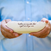 White Ceramic Feather Bowl
