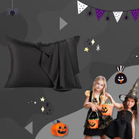Black Silk Pillowcase